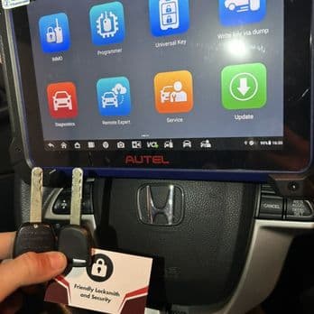 Honda key programming with diagnostic tablet