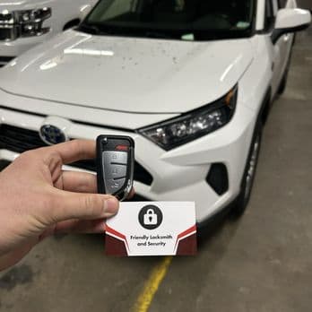 Toyota key replacement after automotive locksmith service
