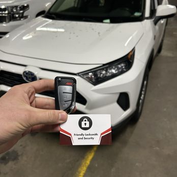 Toyota key replacement after automotive locksmith service